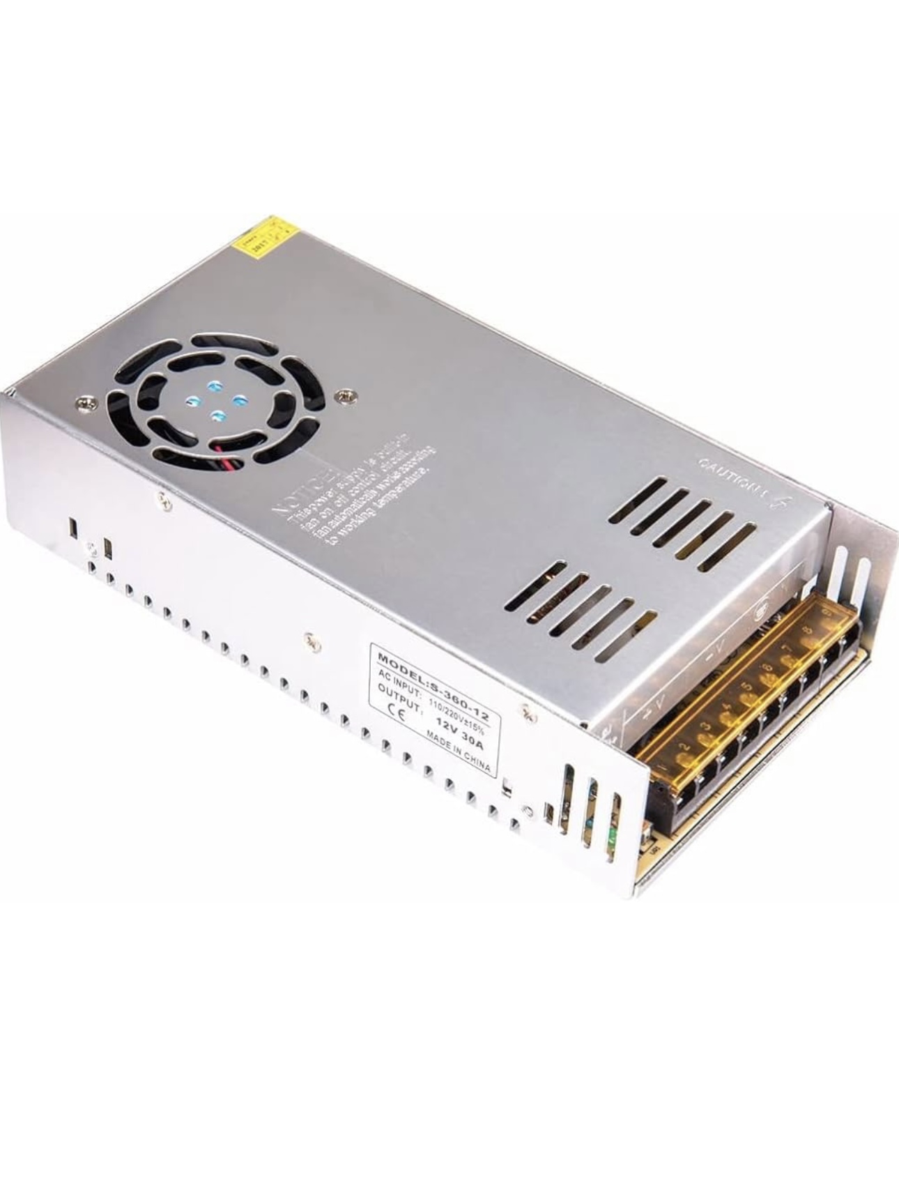 منبع تغذیه S-360-12 12 ولت 30 آمپر