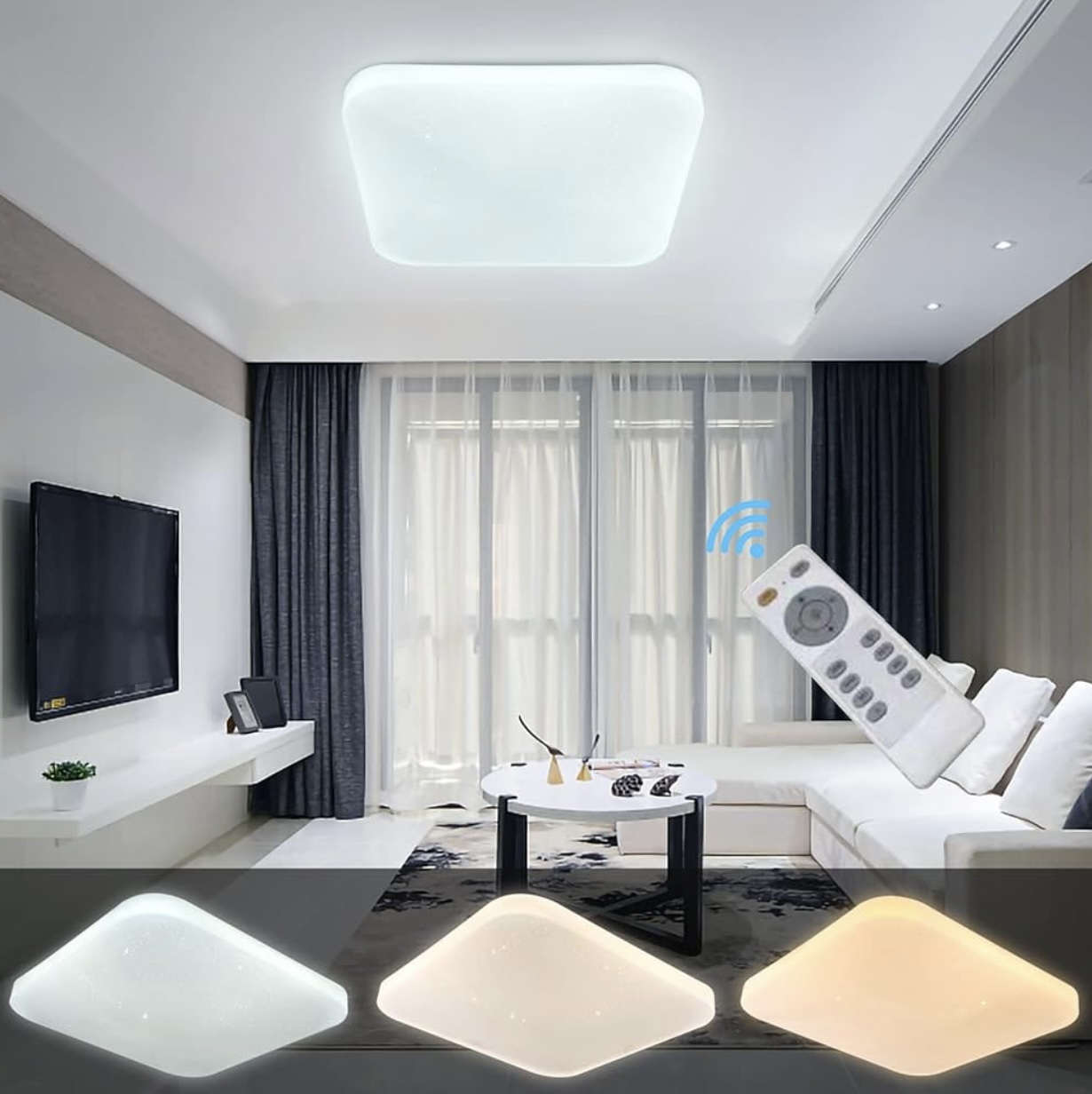 چراغ LED سقفی کنترلدار ‏ Lusunt(بار آمازون)